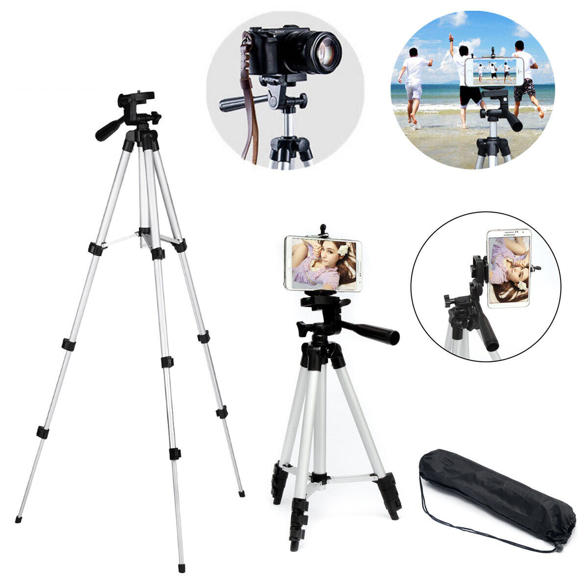 Professional Camera Tripod Stand Holder Mount For Cell Phone,