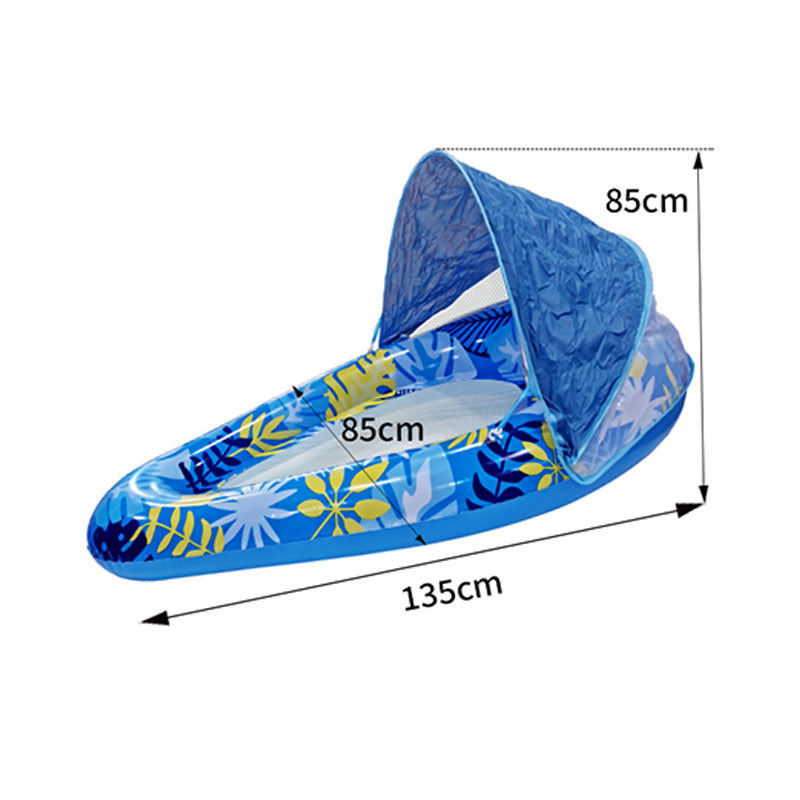 Swimming Pool Float With Cup Holder And Sunshade