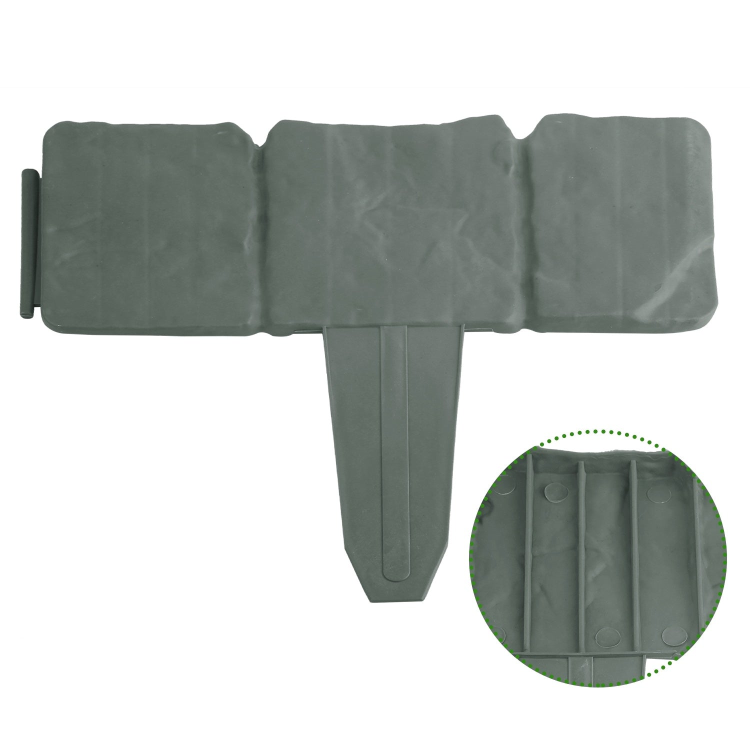 20 PCS Garden Edging Border & Imitation Stone Effect Garden Lawn Border