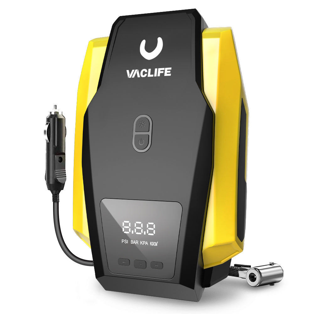 VacLife Air Compressor Tire Inflator DC 12V Portable Air Compressor For Car Tires,