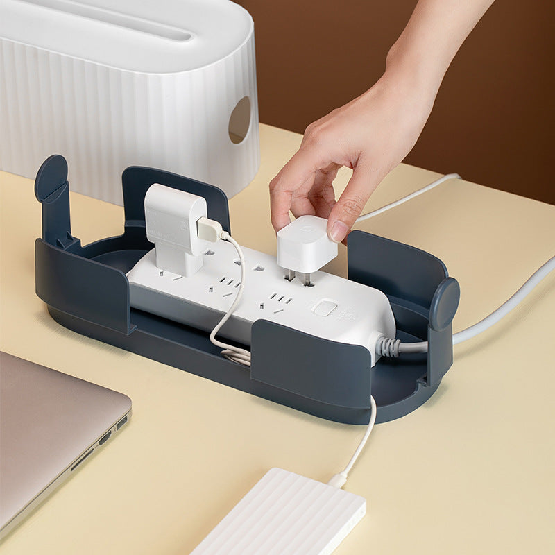 Power Strip Wire Case Cable Storage Box Anti Dust Charger Socket Organizer Network