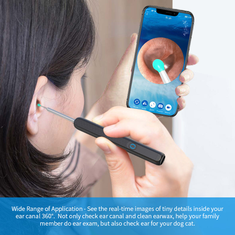Ear Cleaner  Camera LED Light Wireless Ear Endoscope Ear Cleaning Kit For I-phone