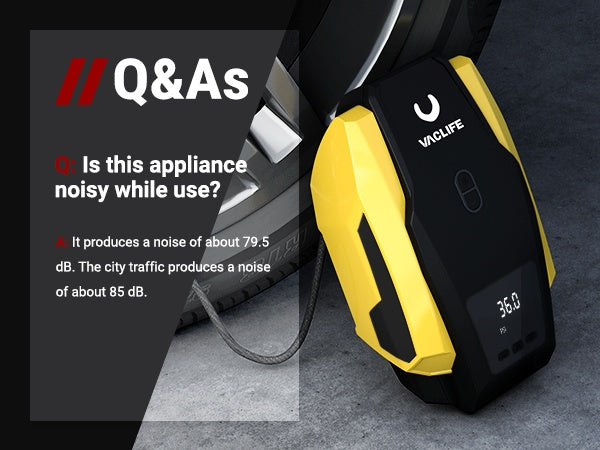 VacLife Air Compressor Tire Inflator DC 12V Portable Air Compressor For Car Tires,