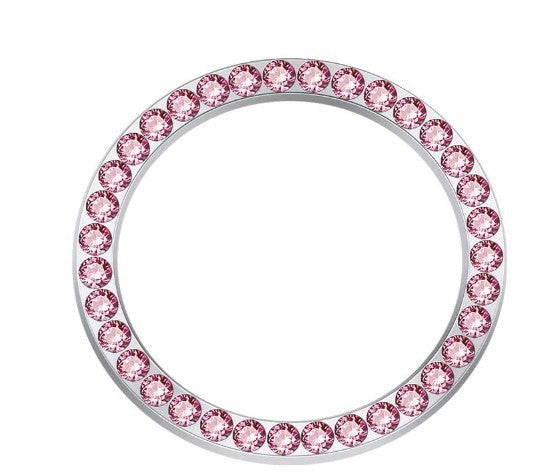 Car Diamond-embedded One-click Start Decorative Ring Car Interior Stickers Car system Start Decorative Ring Diamond-embedded