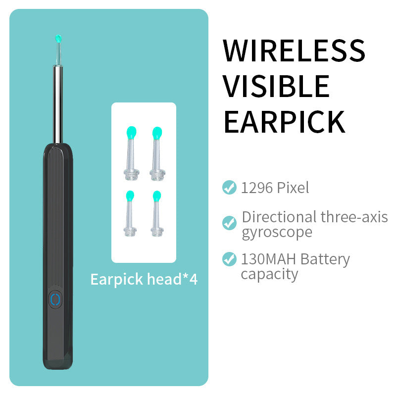 Ear Cleaner  Camera LED Light Wireless Ear Endoscope Ear Cleaning Kit For I-phone