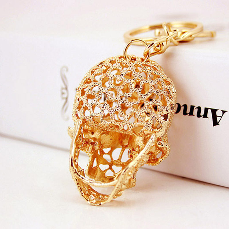 Fashion Unique Crystal Skull Car Key Ring