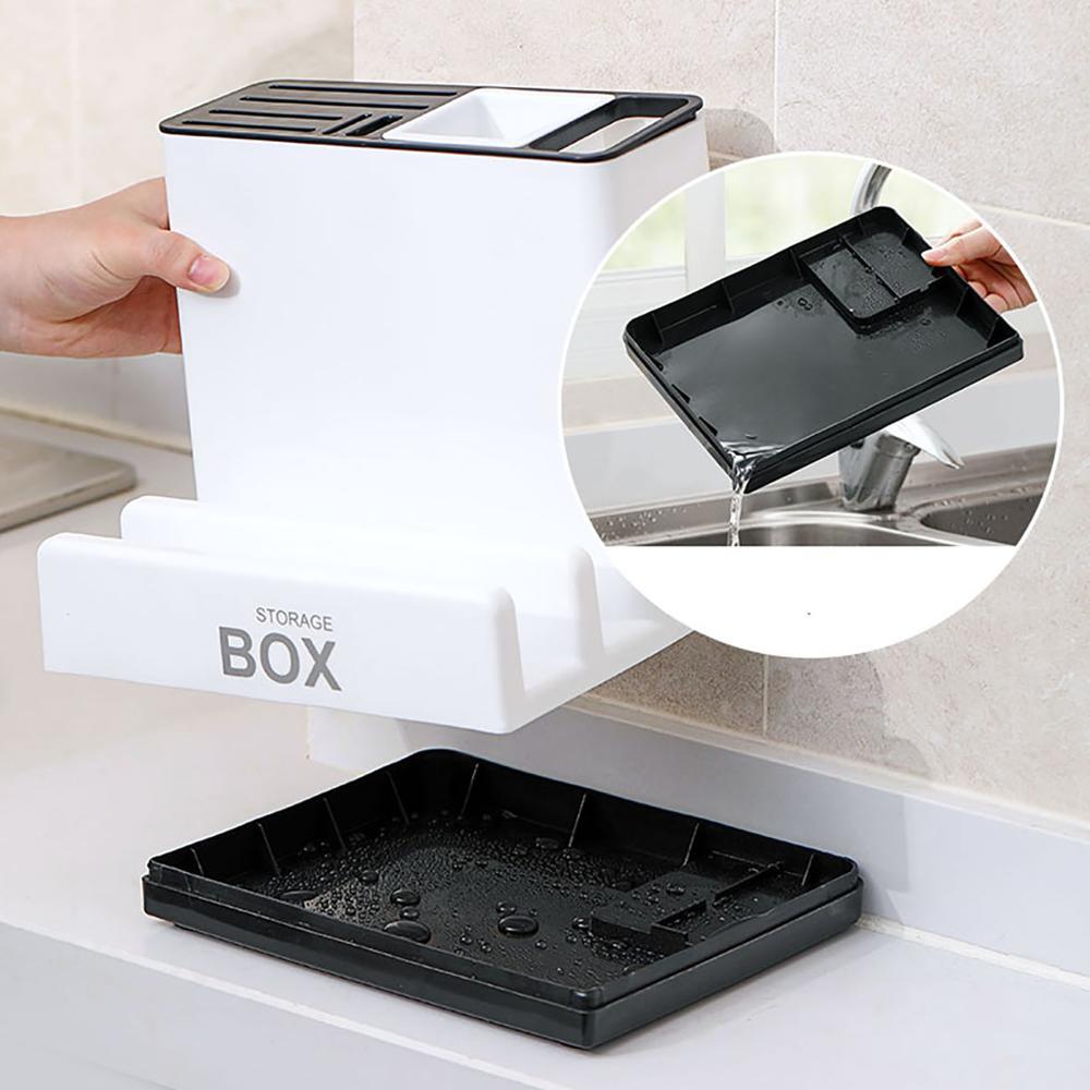 Kitchen Knife Plastic Storages Racks For Kitchen Convenience Cabinet Kitchen Gadgets