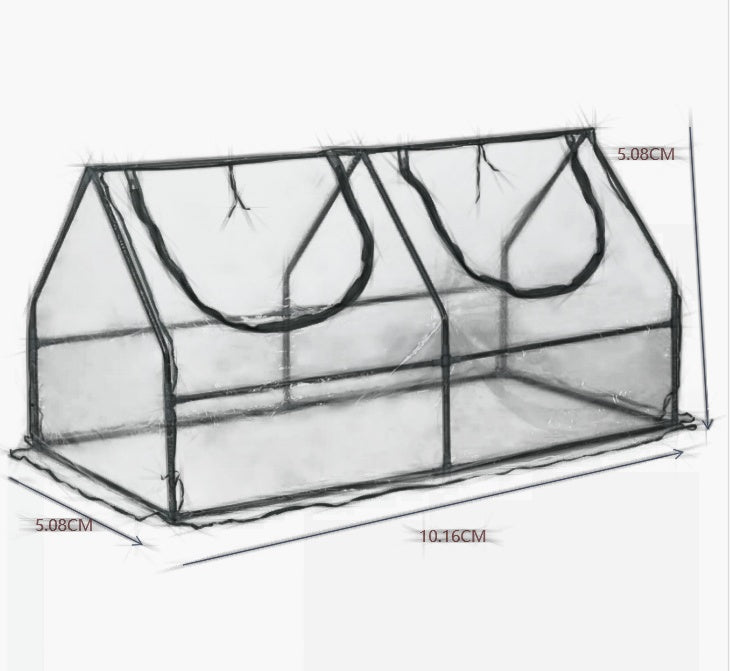 Small Green House With PVC Cover