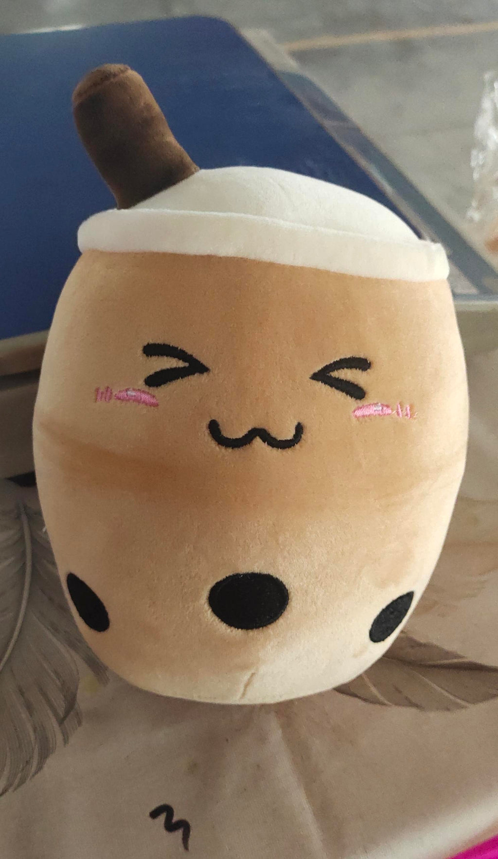 Cute Fruit Drink Plush Stuffed Soft Strawberry Milk Tea Plush Baba Tea Cup Toy Bubble Tea Pillow Cushion Kids Gift