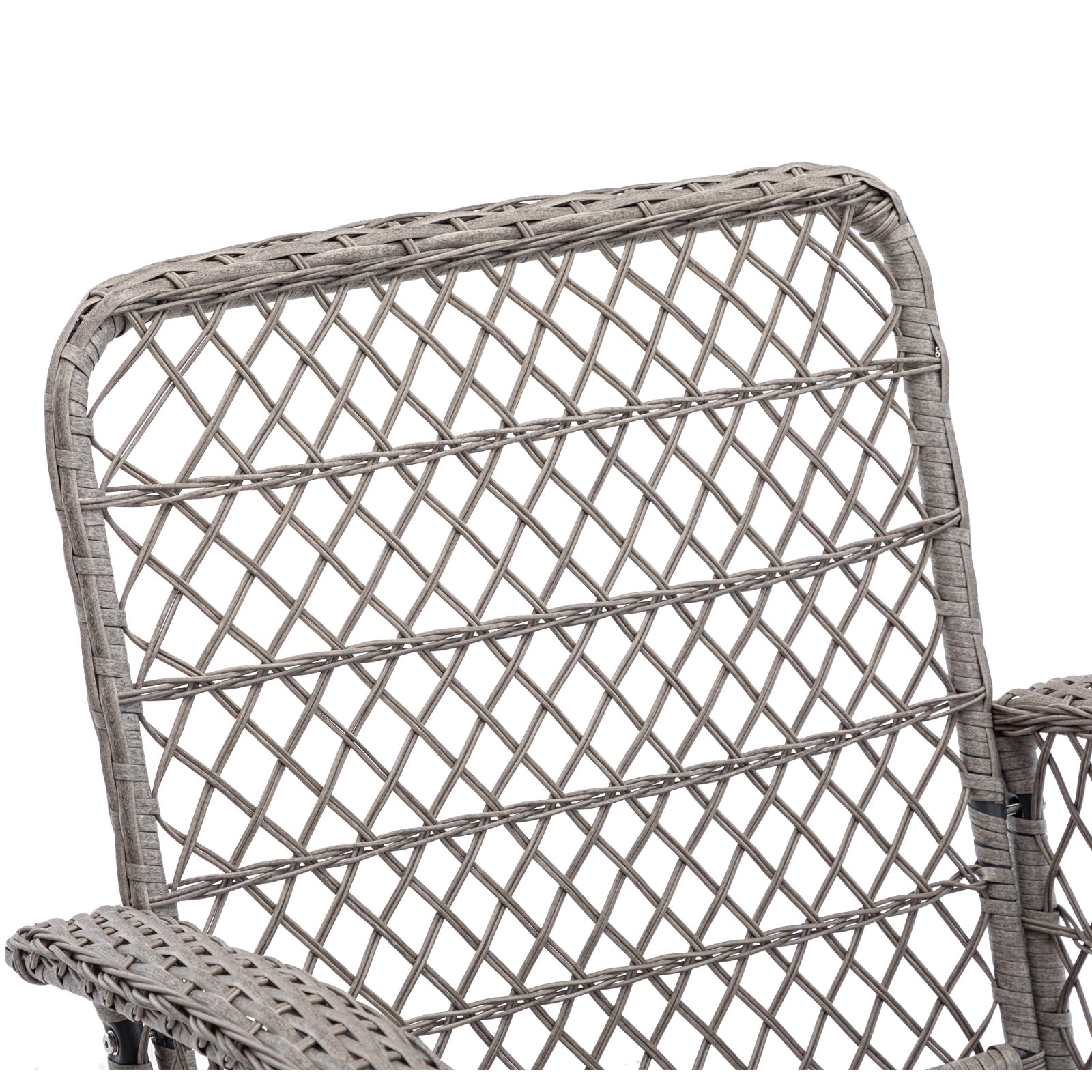 3nos Outdoor Swivel Rocker Patio Chairs 360  Rocking Set With Thick Cushions
