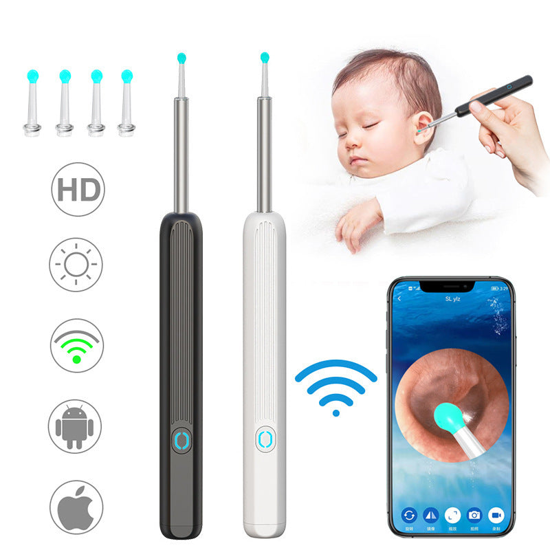 Ear Cleaner  Camera LED Light Wireless Ear Endoscope Ear Cleaning Kit For I-phone