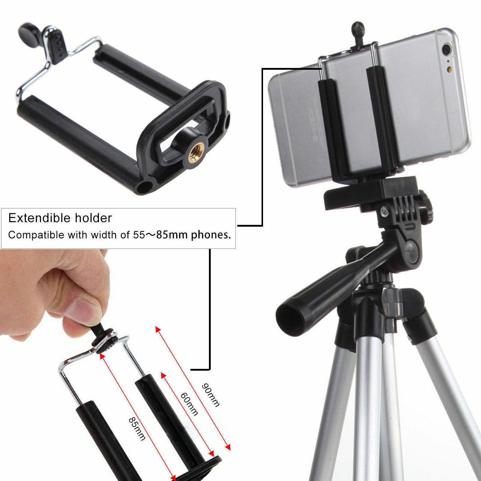 Professional Camera Tripod Stand Holder Mount For Cell Phone,