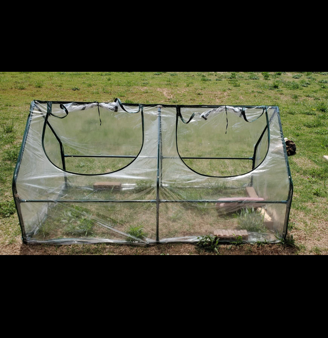 Small Green House With PVC Cover