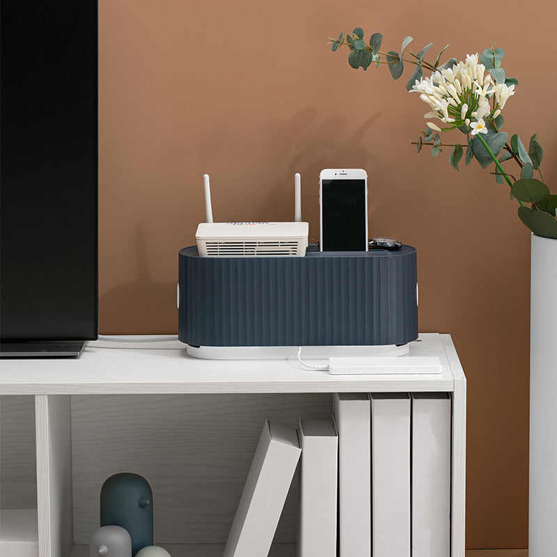 Power Strip Wire Case Cable Storage Box Anti Dust Charger Socket Organizer Network