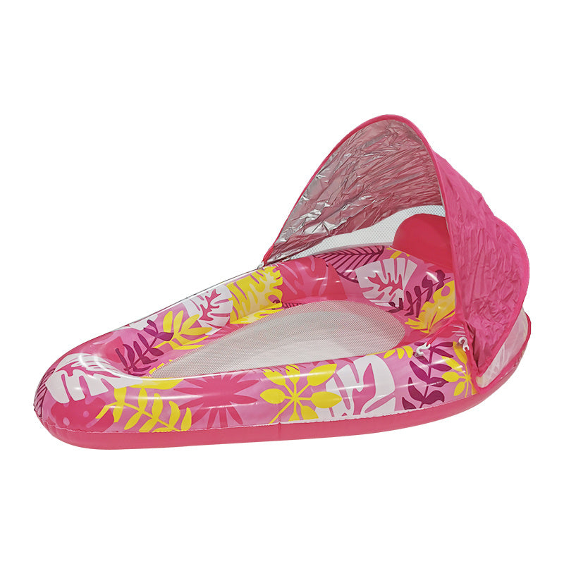 Swimming Pool Float With Cup Holder And Sunshade