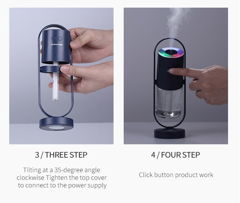 Magic Shadow USB Air Humidifier With Projection Night Lights Ultrasonic Car