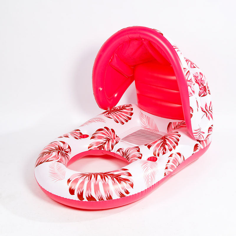 Swimming Pool Float With Cup Holder And Sunshade