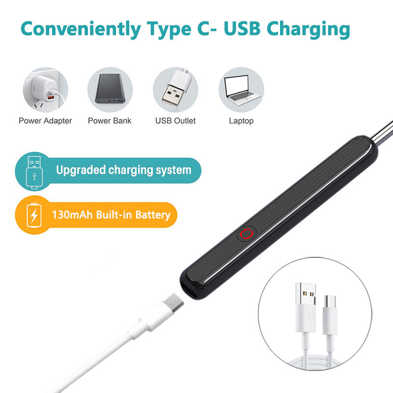 Ear Cleaner  Camera LED Light Wireless Ear Endoscope Ear Cleaning Kit For I-phone