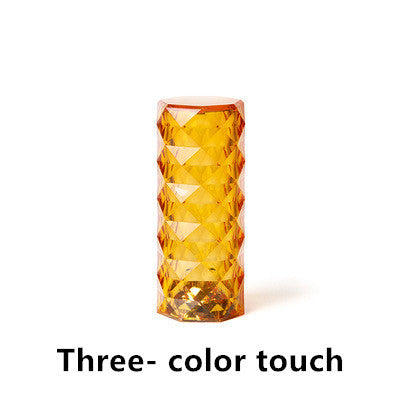 USB Table Lamps Bedroom Touch Dimming Atmosphere Diamond Night Light Rose Projector Lamp Decor