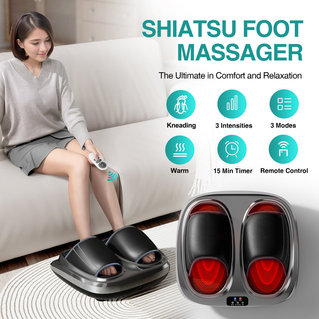 Hot Foot Massager Air Compression Foot Massager Deep Kneading