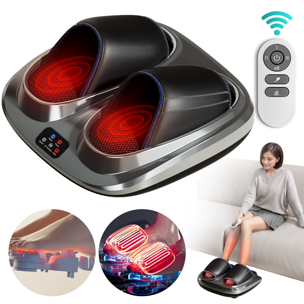 Hot Foot Massager Air Compression Foot Massager Deep Kneading