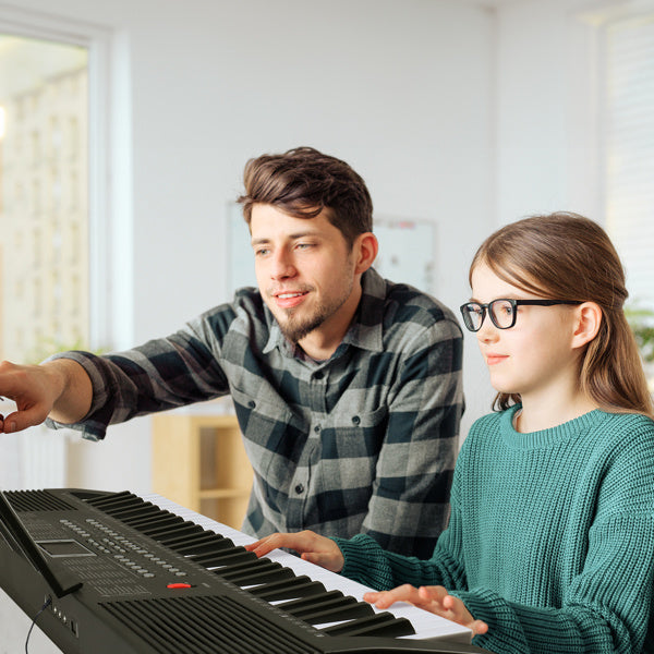 61 Key Half Hammer Keyboard, Portable And Foldable, Black Electronic Keyboard,  Prohibited From Selling AM