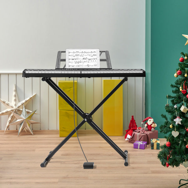 61 Key Half Hammer Keyboard, Portable And Foldable, Black Electronic Keyboard,  Prohibited From Selling AM